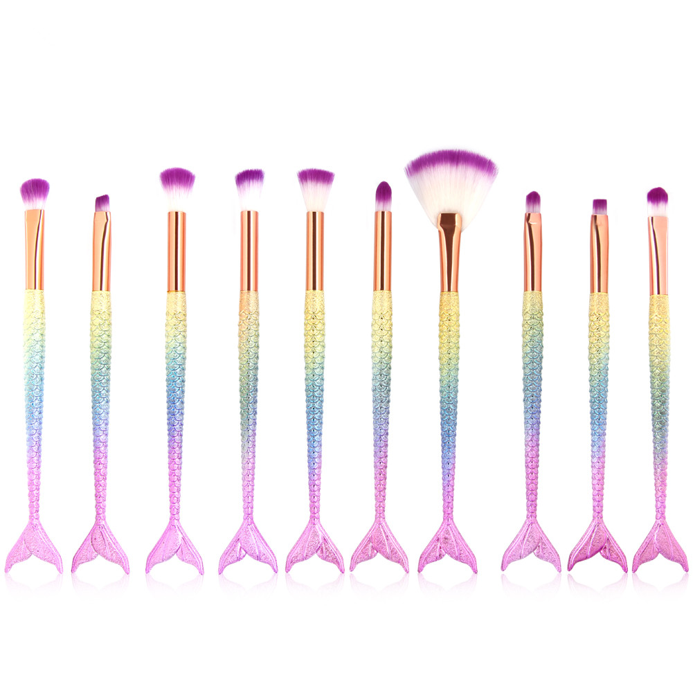 Makeup Brushes Professional 10 PCS/set Set Foundation Blending Eyeshadow Contour Concealer Blush Cosmetic Tool