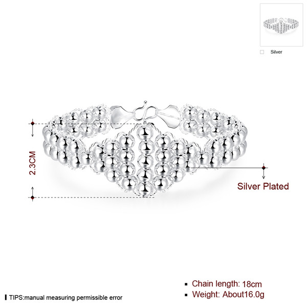 Hot sale gift 925 silver Diamond bracelets transfer beads DFMCH398, Brand new fashion 925 sterling silver Chain link bracelets high grade