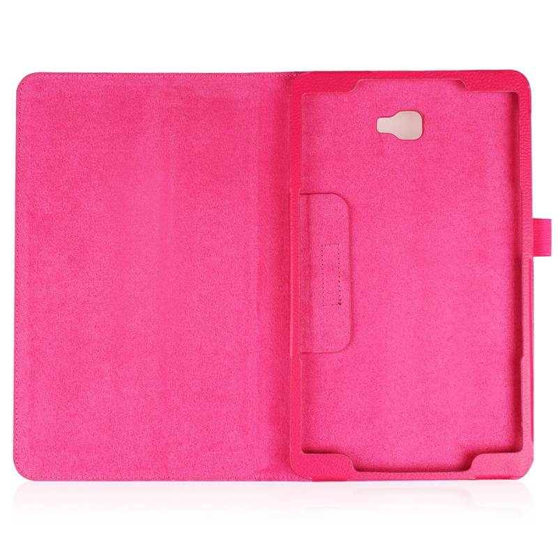 Litchi PU Leather Cover Case for Samsung Galaxy Tab A 101 T585 T580 SMT580 T580N Tablet Screen Protector Film