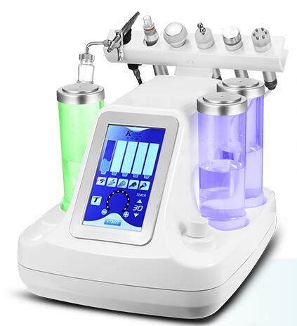 6 in1 Water facial Dermabrasion Oxygen Jet Cold Hammer BIO Face Lift Ultrasonic Machine Microdermabrasion Hydro Peeling Spa Equipment