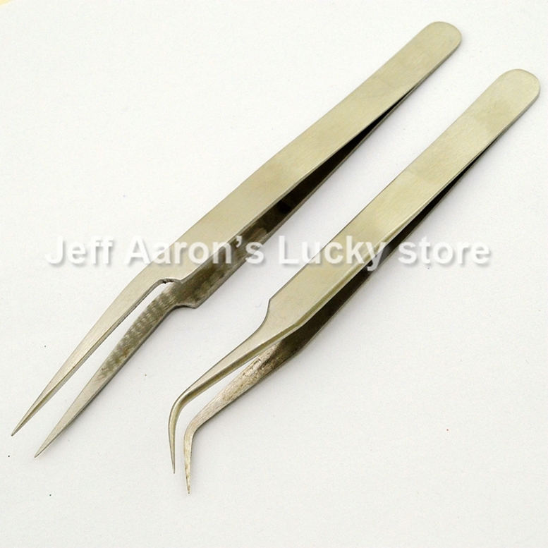 Wholesale 10 PCS High quality stainless steel nail art false eyelash extension tweezers makeup tools eyebrow tools
Wholesale 10 PCS High quality stainless steel nail art false eyelash extension tweezers makeup tools eyebrow tools
