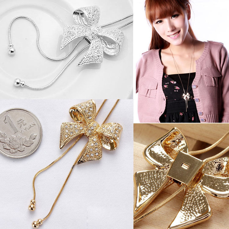 Women's Crystal Bowknot Pendant Long Necklace Rhinestone Butterfly Sweater Chain #R571
Women's Crystal Bowknot Pendant Long Necklace Rhinestone Butterfly Sweater Chain #R571