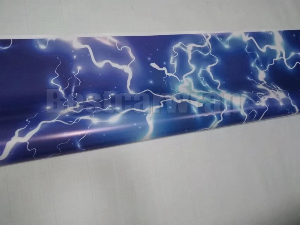 Blue Flashing Camoufalge Vinyl For Car Wrap With Air Release / air bubble free CAMO film for Truck / boat graphics coating 1.52X30M (5x98ft)