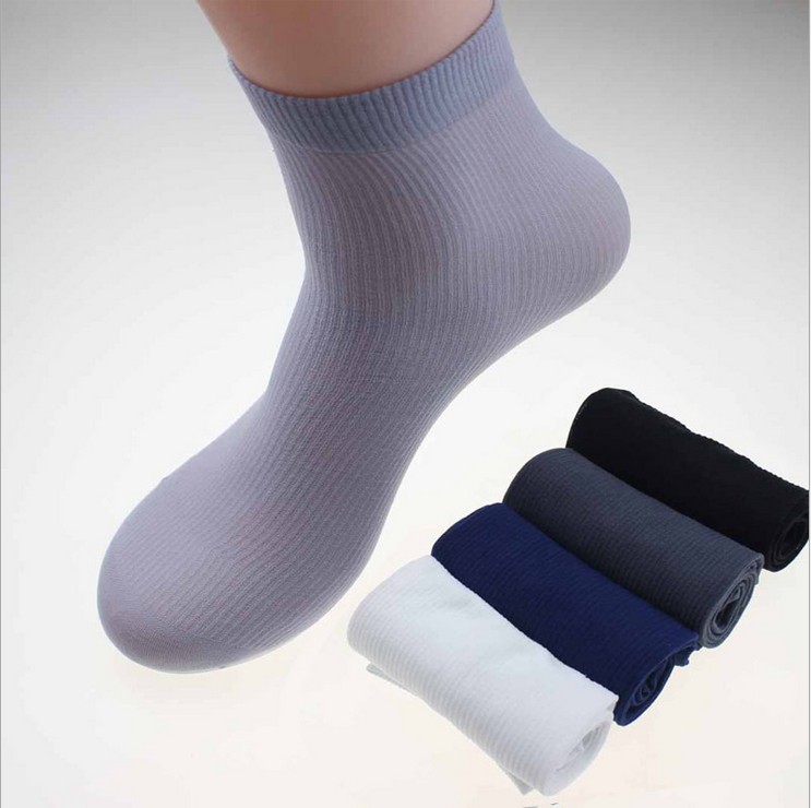Wholesale-Summer men stretch hosiery ultra-thin Short socks men's male bamboo fiber socks wholesale manufacturers