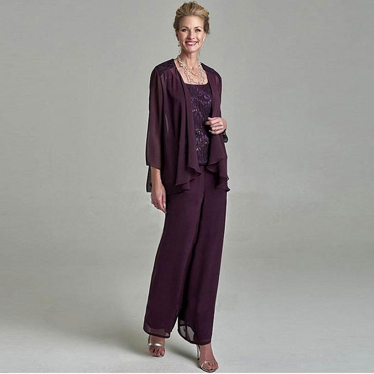 Elegant Grape Lace Mother Of The Bride Pant Suits With Jackets Scoop Neck Wedding Guest Dress Plus Size Cheap Chiffon Mothers Groom Dresses
Elegant Grape Lace Mother Of The Bride Pant Suits With Jackets Scoop Neck Wedding Guest Dress Plus Size Cheap Chiffon Mothers Groom Dresses