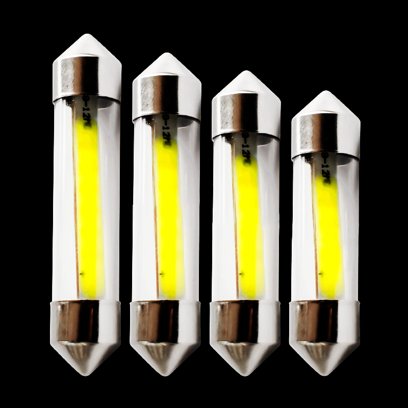 10pcs 31mm 36mm 39mm 42mm C5W C10W Filiform Style COB Filament LED Festoon Lights Car Dome Glass Light Interior Reading Lamp 12V
10pcs 31mm 36mm 39mm 42mm C5W C10W Filiform Style COB Filament LED Festoon Lights Car Dome Glass Light Interior Reading Lamp 12V