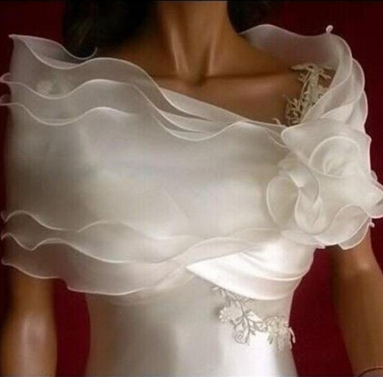2016 Pinterest Popular Bridal Wraps And Jackets Bride accessories For Wedding Event White Organza Vintage Items Cheap Wraps