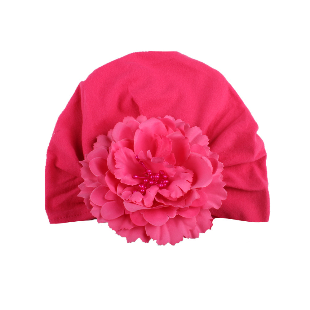 Baby Girl Soft Cotton Beanie Infant Floral Knot Cap Hospital Hat Kid Headwarp Turban Brand New HJ122
