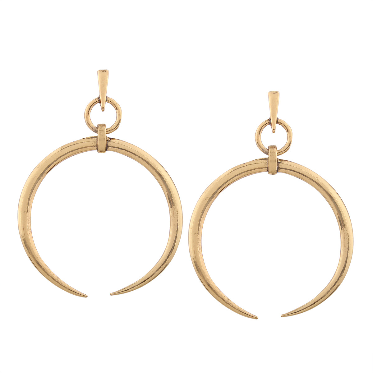 New Brand Punk Metal Crescent Moon Stud earrings for Women Fashion Vintage jewelry Ancient Gold earrings pendant Bijoux
New Brand Punk Metal Crescent Moon Stud earrings for Women Fashion Vintage jewelry Ancient Gold earrings pendant Bijoux