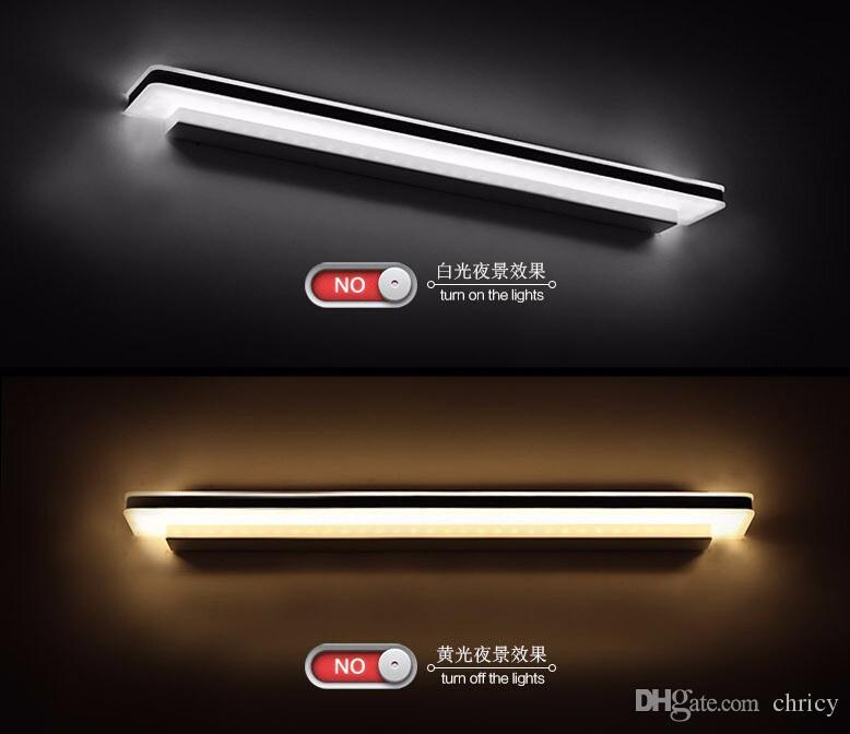 Acrylic led bathroom mirror lamp bedroom vanity lights for home lighting fixtures living light modern bathroom wall mount wall sconces