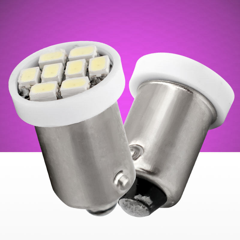 100pcs T4W BA9S Led Car Interior White Side Tail Light bulb T11 8 smd 1210 led AUTO marker lamp 12V 10X
100pcs T4W BA9S Led Car Interior White Side Tail Light bulb T11 8 smd 1210 led AUTO marker lamp 12V 10X