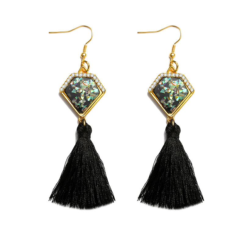2017 New Trendy Fashion Tassels Dangle Earrings Alloy Crystal Statement Black Rope Tassel Drop Earring Women Jewelry Eardrop
2017 New Trendy Fashion Tassels Dangle Earrings Alloy Crystal Statement Black Rope Tassel Drop Earring Women Jewelry Eardrop