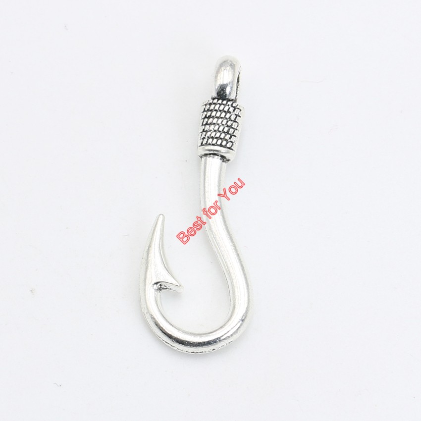 Antique Silver Plated Fish Hooks Anchor Charms Pendant Bracelet Necklace Jewelry Making DIY Handmade 32x13mm
Antique Silver Plated Fish Hooks Anchor Charms Pendant Bracelet Necklace Jewelry Making DIY Handmade 32x13mm