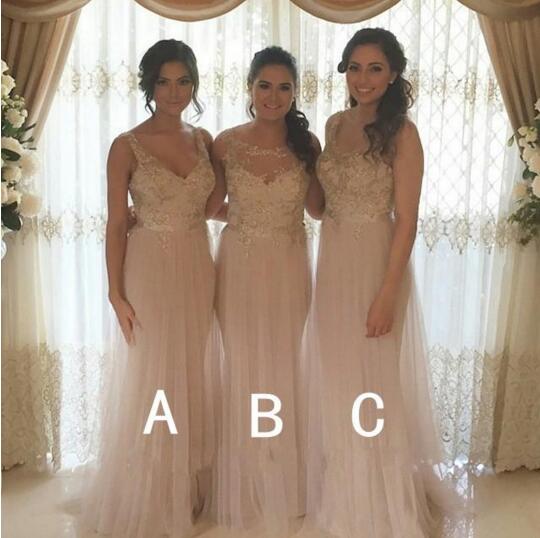 Blush Pink Soft Tulle Lace Bridesmaid Dresses Sheer Jewel Mermaid Long Maid Of Honor Evening Gowns With Ribbon Sash Cheap Party Dress
Blush Pink Soft Tulle Lace Bridesmaid Dresses Sheer Jewel Mermaid Long Maid Of Honor Evening Gowns With Ribbon Sash Cheap Party Dress