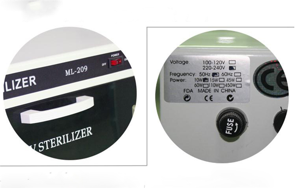 Sterilizer Nail Salon Tools Disinfection Cabinet UV Ultraviolet Disinfection Cabinet AW 8L UV Tool Sterilizer Cabinet Timer Sterilization