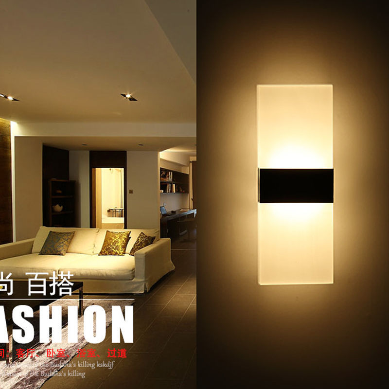 Acrylic LED Wall Sconces Lamp Indoor LED Wall Light Antique Rectangle Porch Light indoor wall light #15