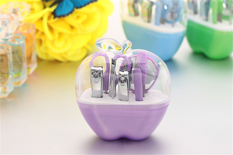 New Apple Shape manicure set nail care set all-round nail scissors manicure tool manicure kit 8pcs/set Nail Art Salon Kits 2916-1