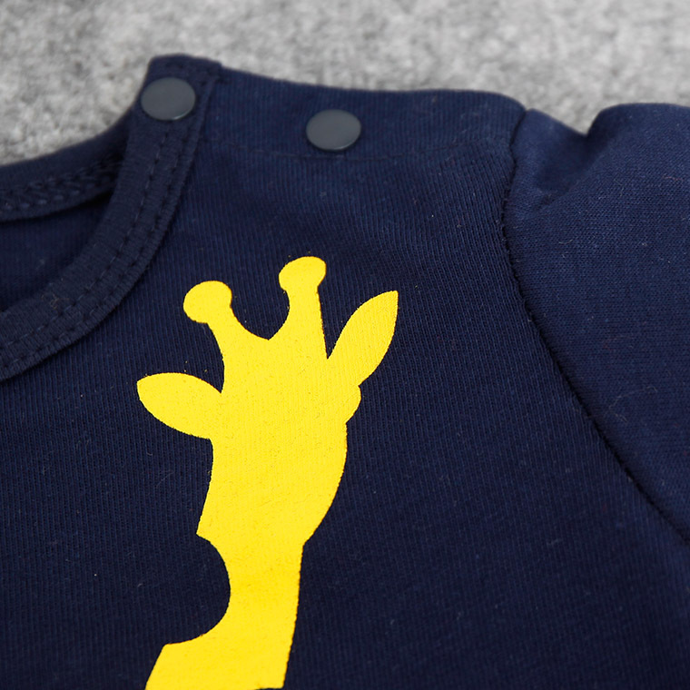 RMY18 NEW 2 Design infant Kids Giraffe Print Cotton Cool short sleeve Romper baby Climb clothing boy Romper free ship