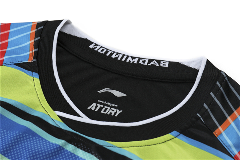 Li Ning badminton table tennis men039s and women039s clothes short sleeve Tshirt men039s Tennis clothesshirt shorts Quic