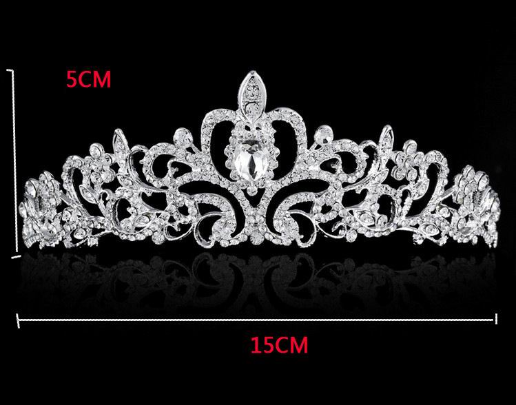 Hot High-grade Diamond Ornament Bride Headdress Fashion Wedding Elegant Crown