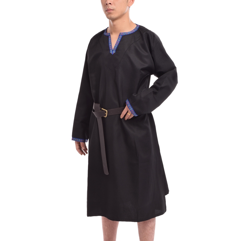 Medieval Renaissance Pirate Tunic Viking Norseman Saxon Larp Long Sleeve Shirt Top Cosplay Costume with Waistbelt Red/Black/Brown
Medieval Renaissance Pirate Tunic Viking Norseman Saxon Larp Long Sleeve Shirt Top Cosplay Costume with Waistbelt Red/Black/Brown