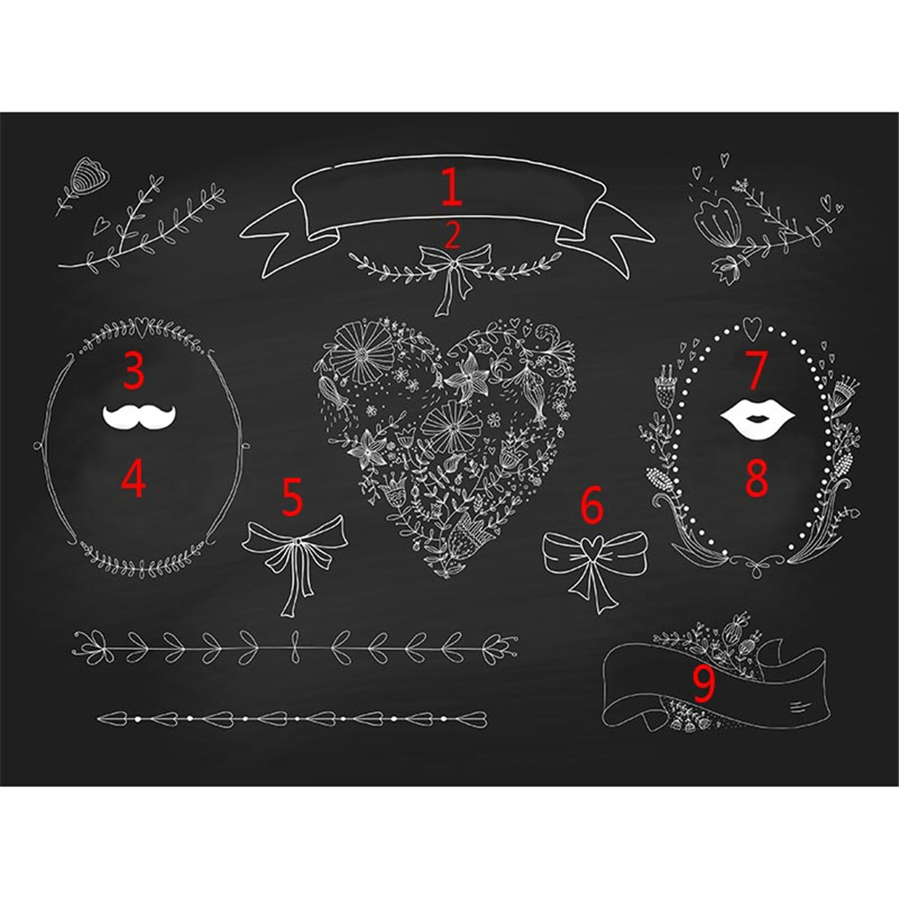 Customized Photo Booth Backdrop for Wedding Blackboard Digital Printing Floral Love Heart DIY Pattern Custom Photography Background Banner
Customized Photo Booth Backdrop for Wedding Blackboard Digital Printing Floral Love Heart DIY Pattern Custom Photography Background Banner