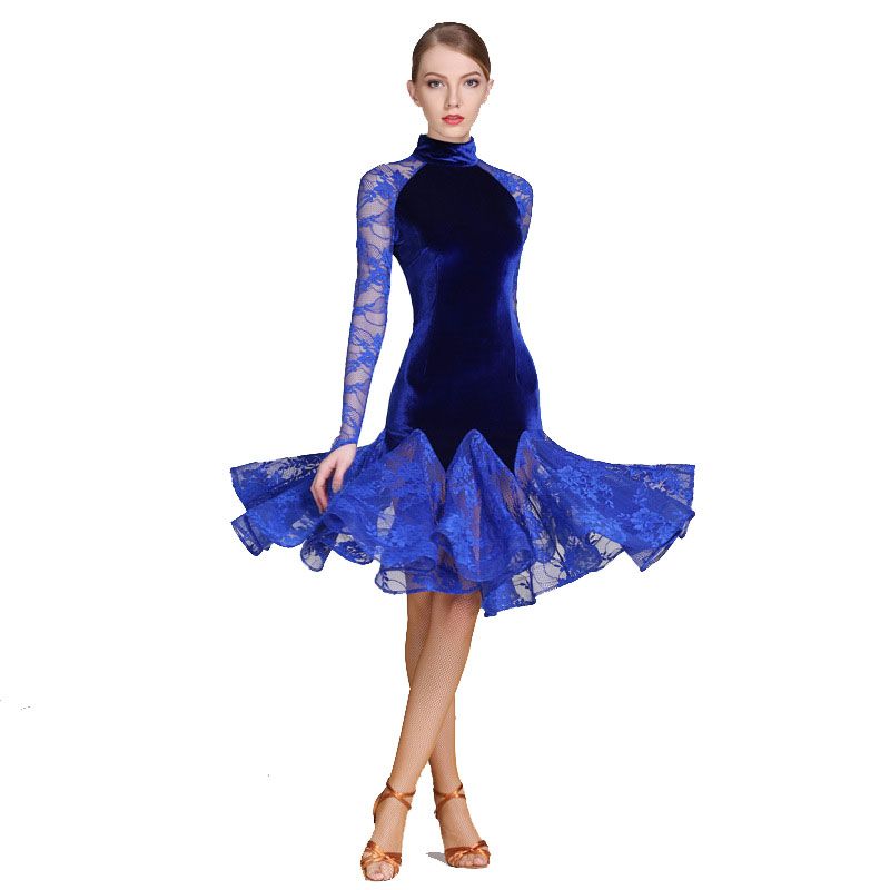 Latin Dance Dress Women Latin Salsa Dance Competition Dresses Samba Costumes Lace D0170 Velvet Big Ruffled Hem, Red
Latin Dance Dress Women Latin Salsa Dance Competition Dresses Samba Costumes Lace D0170 Velvet Big Ruffled Hem, Red