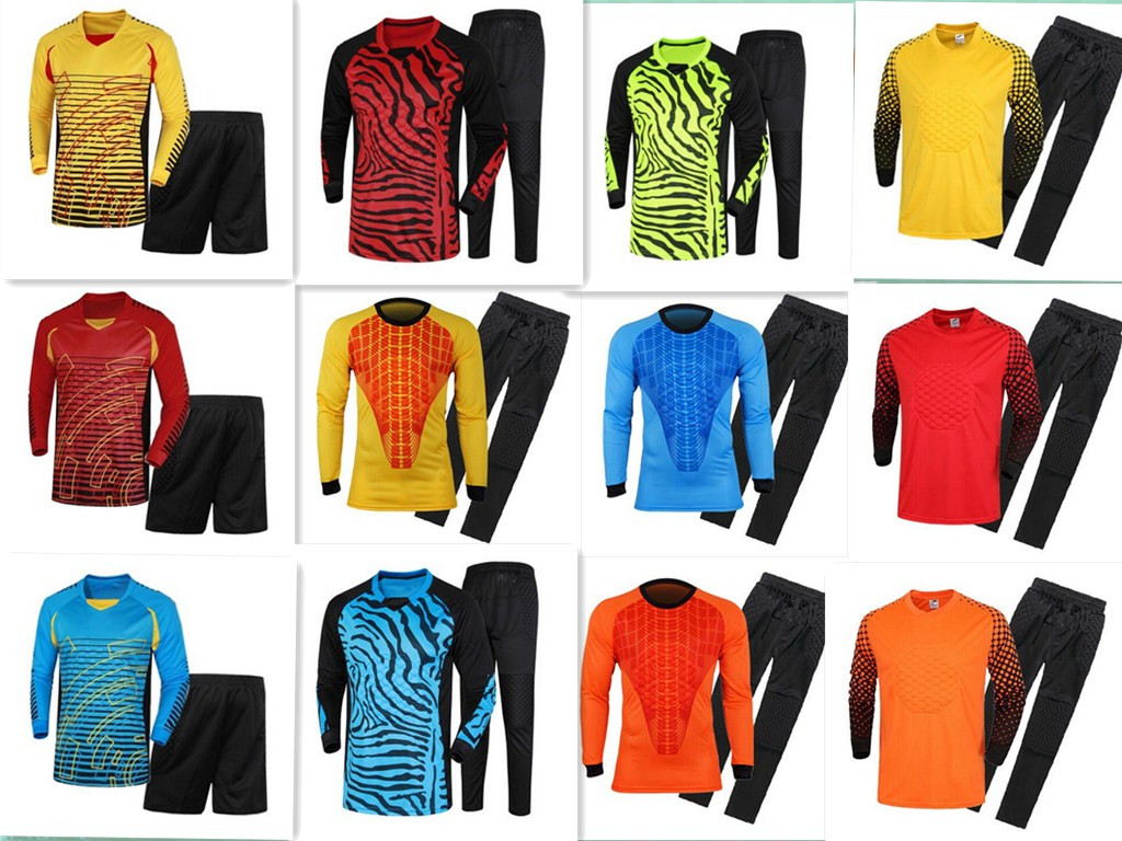 Free shipping!2019Adult Soccer Goalkeeper Jersey Kids Goal Keeper Uniforms Long Sleeve Suits Sponge Protector Suit Camisetas De Futbol Jer, White;yellow
Free shipping!2019Adult Soccer Goalkeeper Jersey Kids Goal Keeper Uniforms Long Sleeve Suits Sponge Protector Suit Camisetas De Futbol Jer, White;yellow