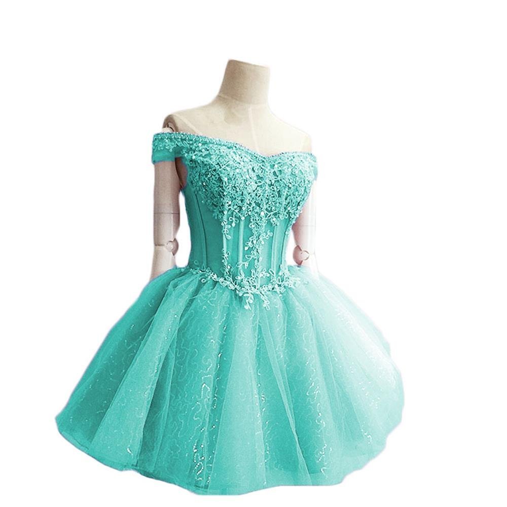 Sexy Mini Homecoming Dresses Sweetheart Appliques Crystal Beaded Ball Graduation Prom Party Gown QC506
