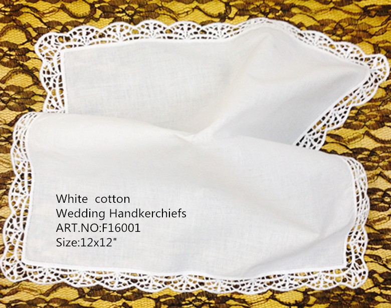 Set of 12 Fashion Ladies Handkerchief 12"x12"white Cotton Wedding Bridal Handkerchiefs Embroidered Lace Hankies Hanky For Bridal Gifts
Set of 12 Fashion Ladies Handkerchief 12"x12"white Cotton Wedding Bridal Handkerchiefs Embroidered Lace Hankies Hanky For Bridal Gifts