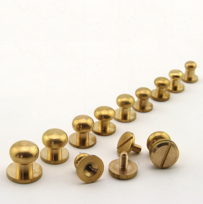 customize brass wallet bag screw belt Rivet Pacifier nail head monk diy handmade leather handbag key case Decorative nails hardware part