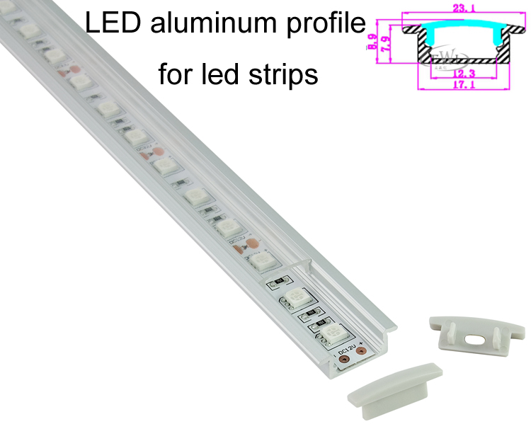 10 X0.5M Factory anodizing T LED aluminum profile and aluminium profile led for led strip flooring light smd5050,5630,3528