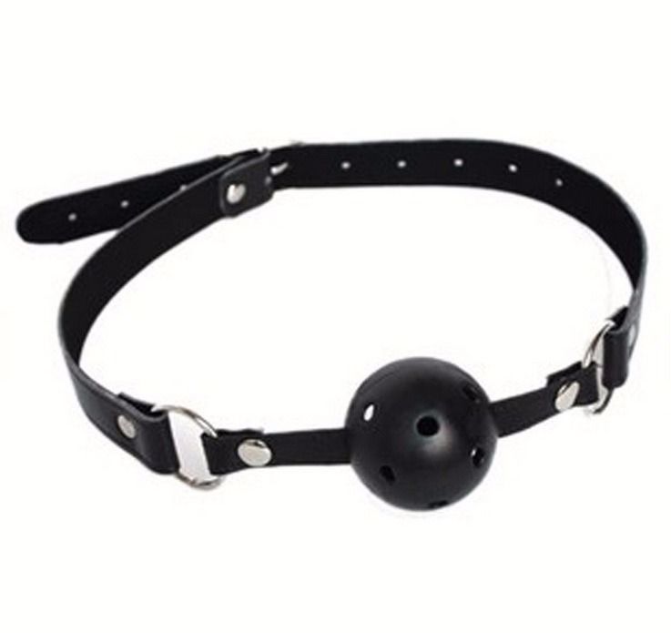 Adult Toys Leather Ball Gag Mouth Bondage Fetish Restraint Slave Harness Roleplay Gimp #R501
