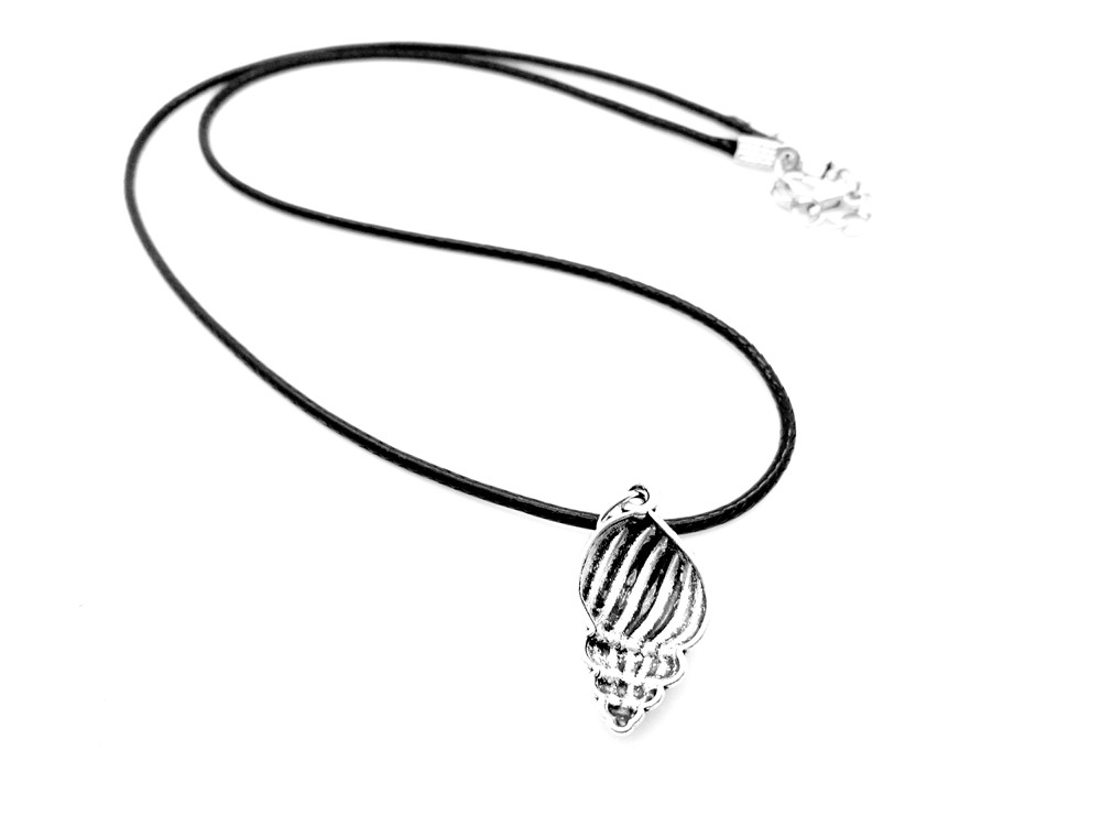 30PCS Beach Sea Shell Conch Necklace Ocean Winds Nautical Ariel Mermaid Seashell Leather Rope Necklaces