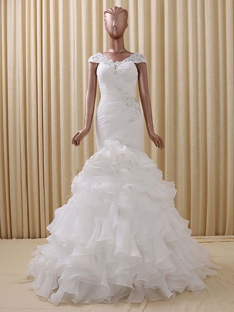 Vestido De Noiva Mermaid Wedding Dress 2022 Cap Sleeves Ruffles Pleats Bridal Gowns Lace Beads Robe De Mariage Plus Size, Ivory
Vestido De Noiva Mermaid Wedding Dress 2022 Cap Sleeves Ruffles Pleats Bridal Gowns Lace Beads Robe De Mariage Plus Size, Ivory