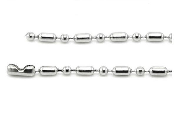 304 Stainless Steel 2.4mm Beaded Ball Chains Necklace 50cm 55cm 60cm 70cm 20pcs/lot FN101
