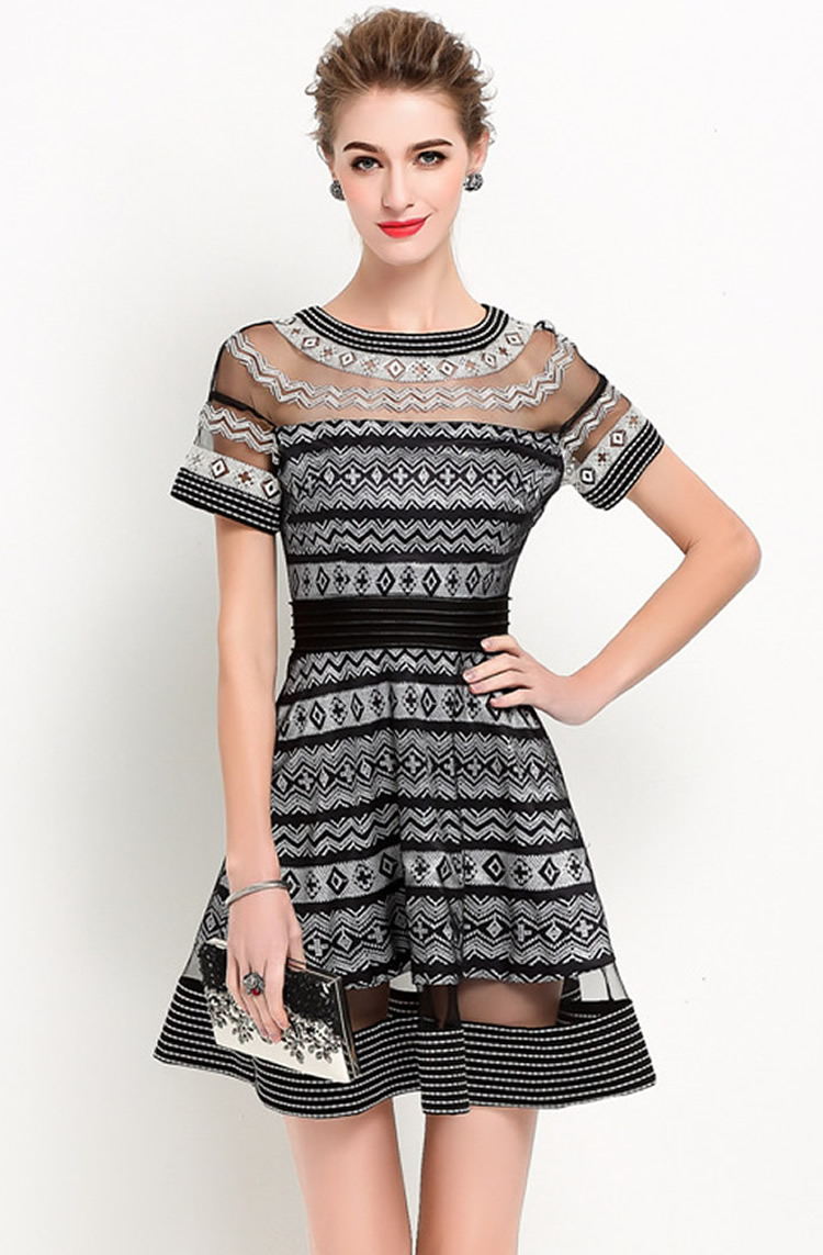 Sexy Lace Patchwork Women A-Line Dresss Short Sleeve Mini Cocktail Dresses 1016181, As pictures
Sexy Lace Patchwork Women A-Line Dresss Short Sleeve Mini Cocktail Dresses 1016181, As pictures