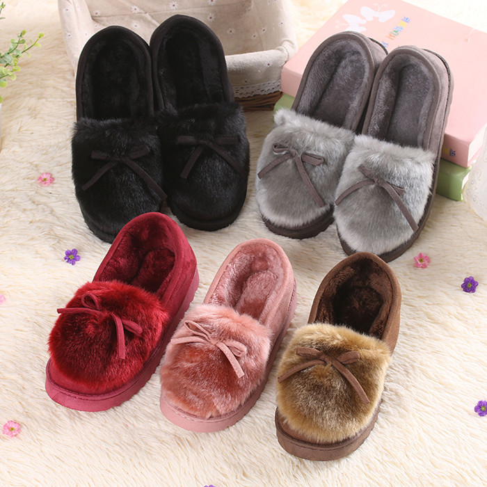 Woman Winter warm soft cotton slippers female bottom thick Suede nap velvet with warm cotton shoes household slippers, Grey
Woman Winter warm soft cotton slippers female bottom thick Suede nap velvet with warm cotton shoes household slippers, Grey