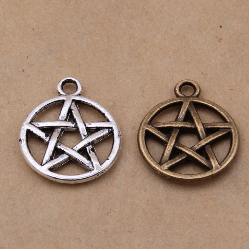NEW Free shipping wholesale 150pcs Antique Silver tone Supernatural Pentagram charm Pendants 20x17mm jewelry making findings
NEW Free shipping wholesale 150pcs Antique Silver tone Supernatural Pentagram charm Pendants 20x17mm jewelry making findings