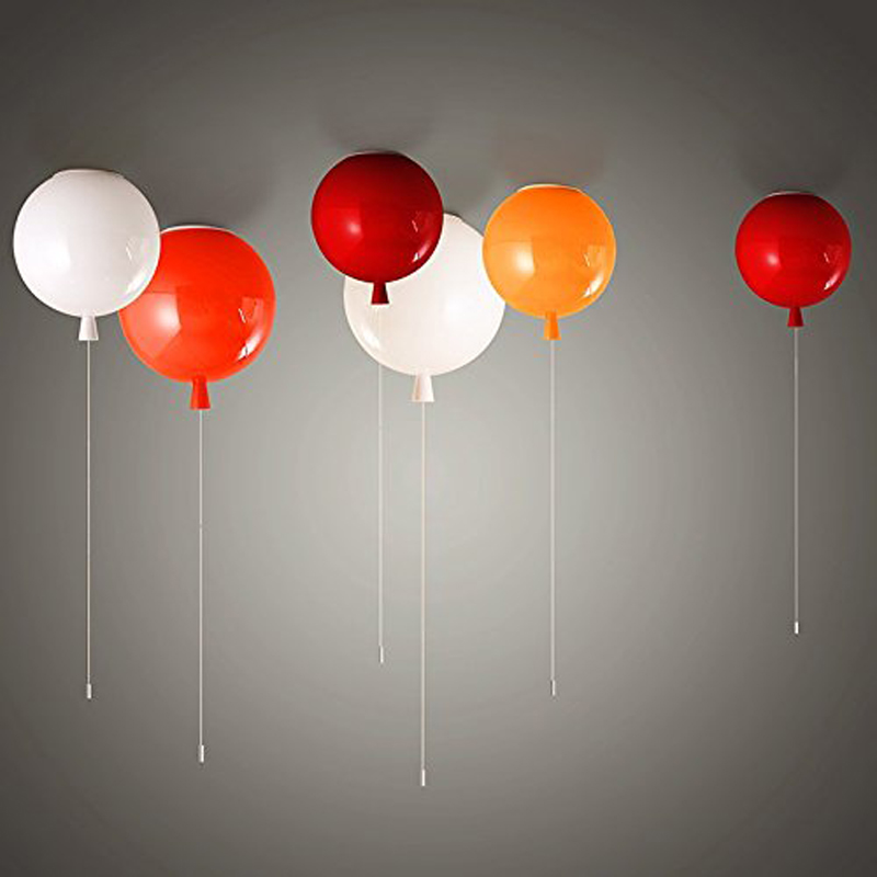 balloon Colorful lamp ceiling lamp 250mm modern minimalist creative bedside cartoon children in kindergarten room bedroom ceiling lamp kdergarten bed