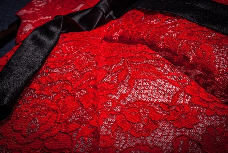 Fluffy Sweet Red Lace Wedding dress for Girls,First Birthday Party outfit Baby Ball Gown,Handmade Christening Baptism Gown