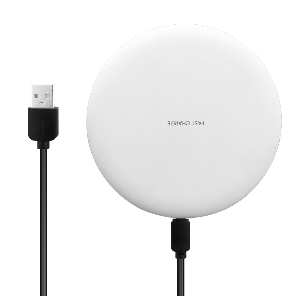 Wireless Charger Pad For iPhone X Fast Charging Adapter Universal Charging Receiver For Galaxy S23 22 Ultra Plus Wireless Charging Phones in Retail Bo
