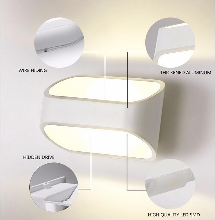 led wall lights bedside wall sconces indoor lighting 5w 10w corridor bedside reading wall mounted lamp ac90260v