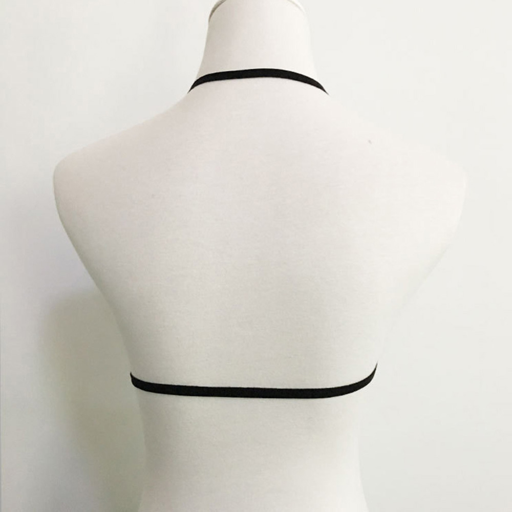 Wholesale-Summer Fashion Lace Hollow out Women Bra Sexy Halter top lingerie cropped bralette Cross Strap push up haut bustier Y1