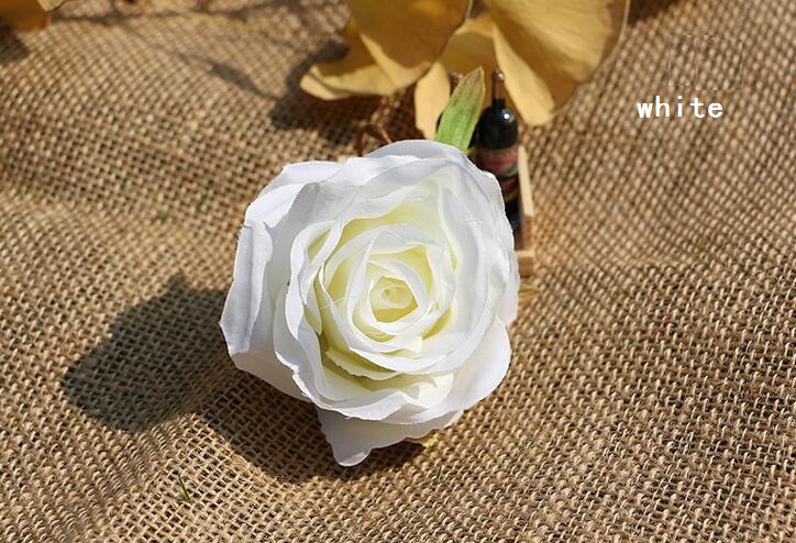 Silk rose head wholesale 3.14inch dia fake flowers high quality WR007