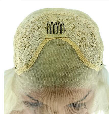 Long Straight Lace Front Wig Synthetic Glueless Hairstyles Two Tone Blonde Red Ombre Wigs For Women