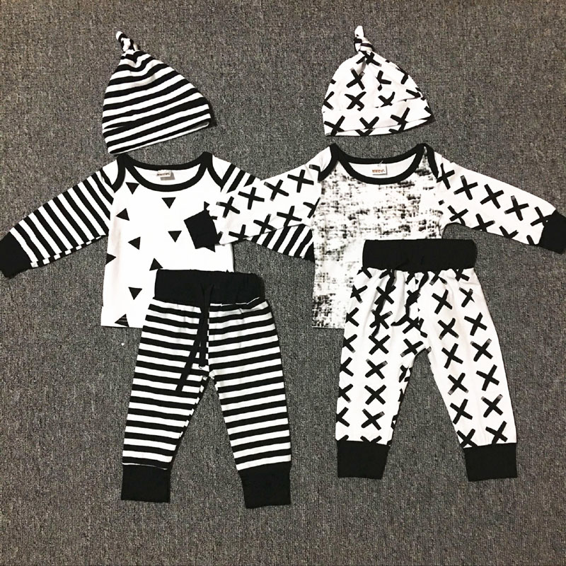 2017 Newborn Baby Boys Christmas Outfits Sets Infant geometric patterns striped print romper+long pants+hat 3pcs suits Kids Clothing, Mixed styles and size
2017 Newborn Baby Boys Christmas Outfits Sets Infant geometric patterns striped print romper+long pants+hat 3pcs suits Kids Clothing, Mixed styles and size