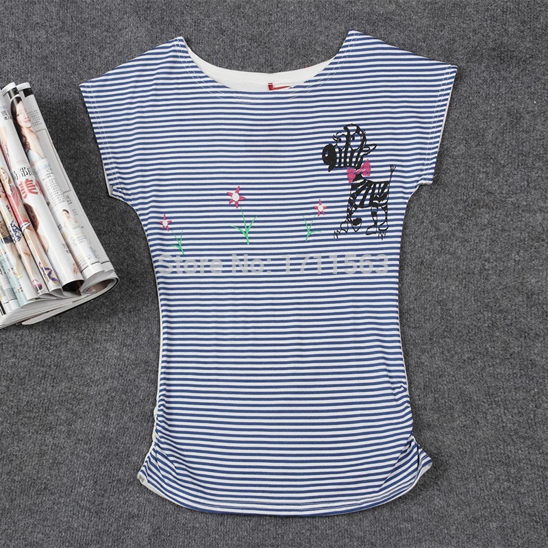 Women Cotton T-shirt 2024Top Selling Womens Clothes Fashion Vintage Spring Summer Short Sleeve Animal Printed Girls Cotton Female Tees