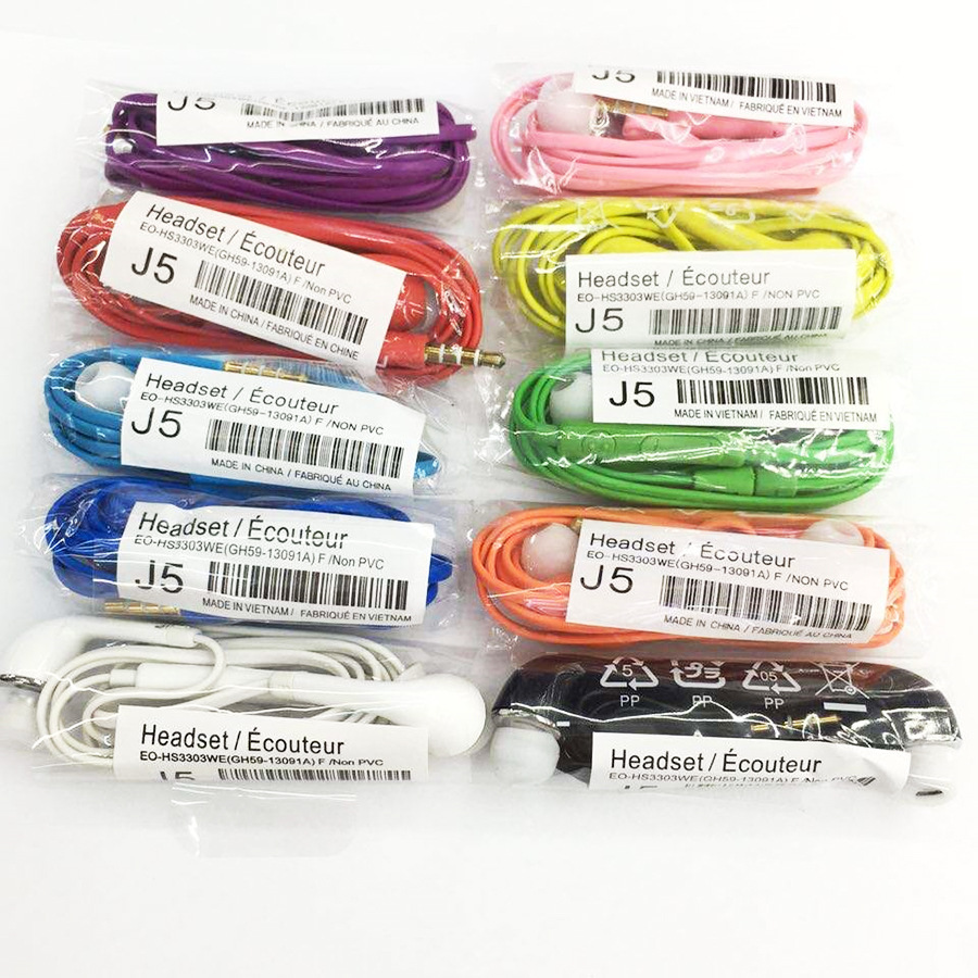 Wholesale 100pcs/lot Colorful Flat J5 In-Ear Earphone Earbud Headphones W/Mic Volume Control for Samsung Galaxy N7100 S2 S3 S4 S5 S, Black
Wholesale 100pcs/lot Colorful Flat J5 In-Ear Earphone Earbud Headphones W/Mic Volume Control for Samsung Galaxy N7100 S2 S3 S4 S5 S, Black