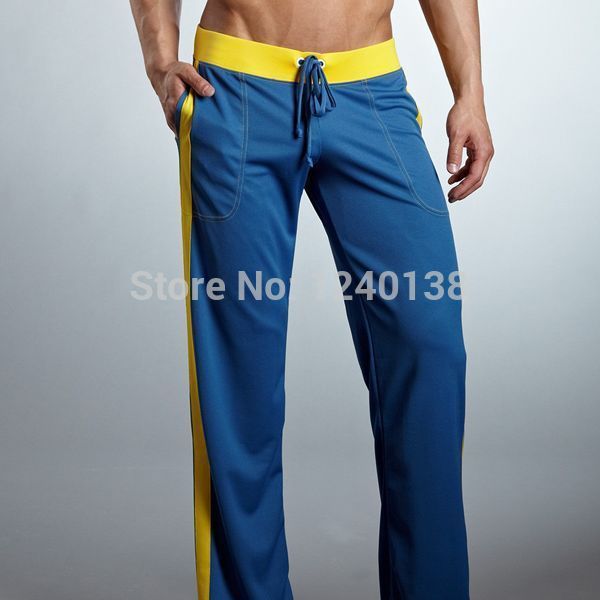 Wholesale-2016 NEW Men Low mens lounge pants Sport Sweat Pants COMFORTABLE Sleep Bottoms hot free shipping